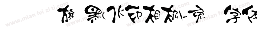 汉 仪 旗 黑(水印相机)字体转换